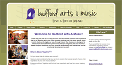 Desktop Screenshot of bedfordartsmusic.com