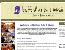 Tablet Screenshot of bedfordartsmusic.com